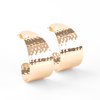 Flatten The Curve Gold Hoop Earrings